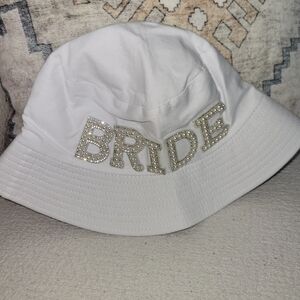 White Bride Bucket Hat